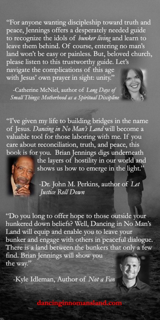 Respected leaders encourage you to read Dancing in No Man's Land.